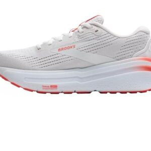 Brooks Women's White and Coral Sneakers Brooks ghost Max 2 neutralizers
